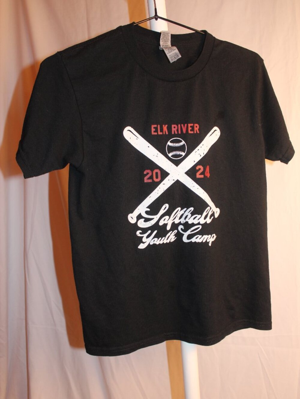 Black 'Softball Youth Camp 2024' Kids T‑Shirt